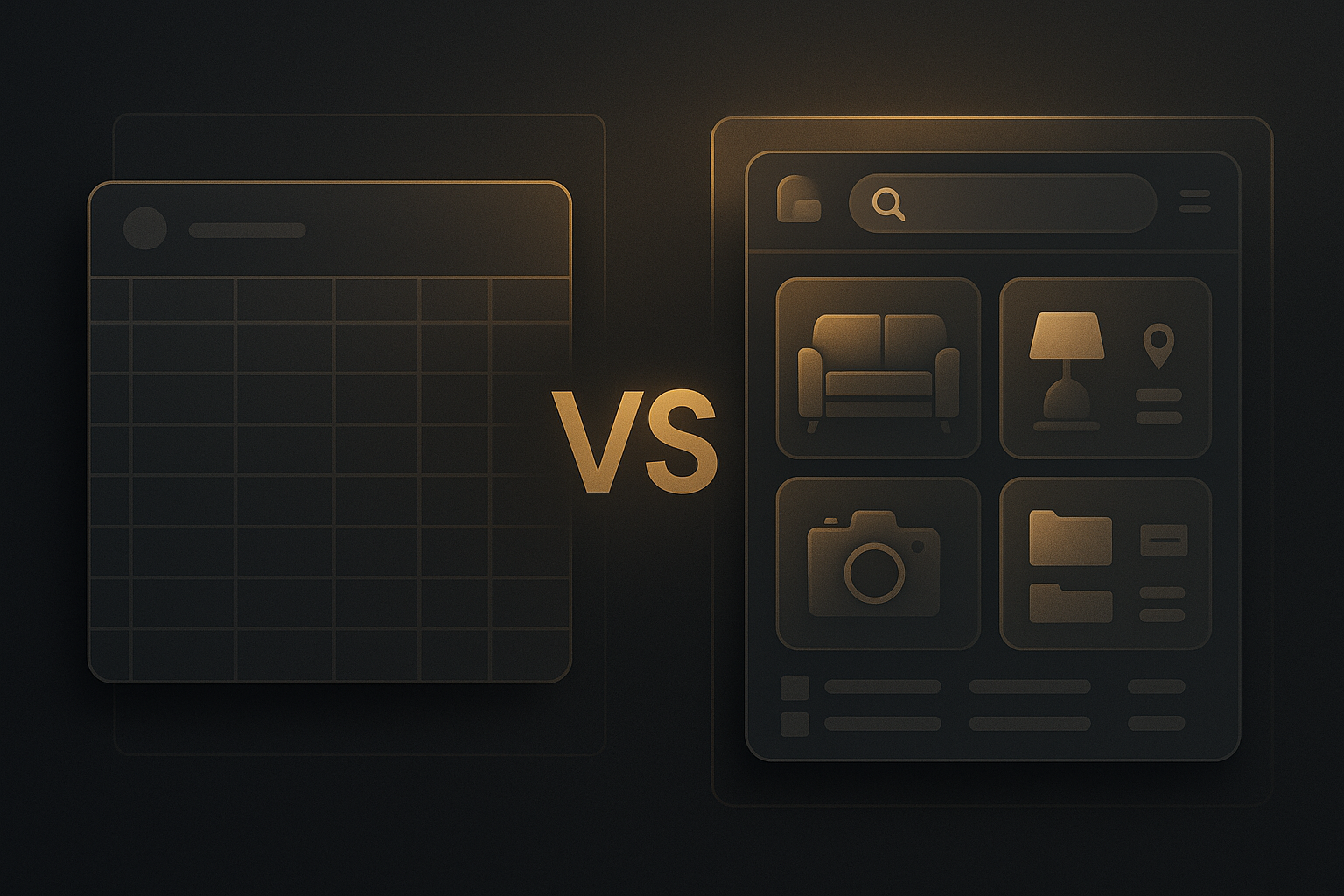 Illustration for home inventory app vs spreadsheet